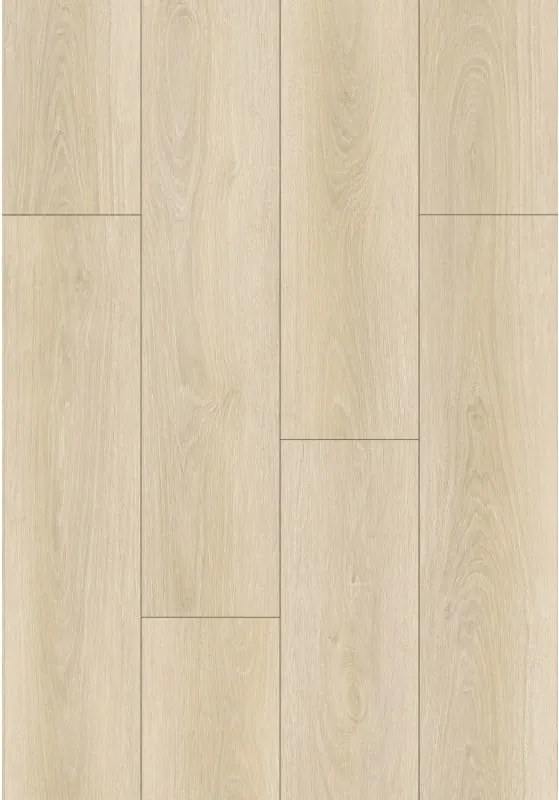 Mexen Charlotte vinylplanken 1240 x 182 mm SPC 6,5 mm, IXPE onderlaag 1,5 mm, 4 V-groef, Eik - F1055-1240-182-505-4V1-01