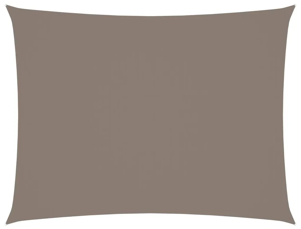 vidaXL Zonnescherm rechthoekig 4x6 m oxford stof taupe