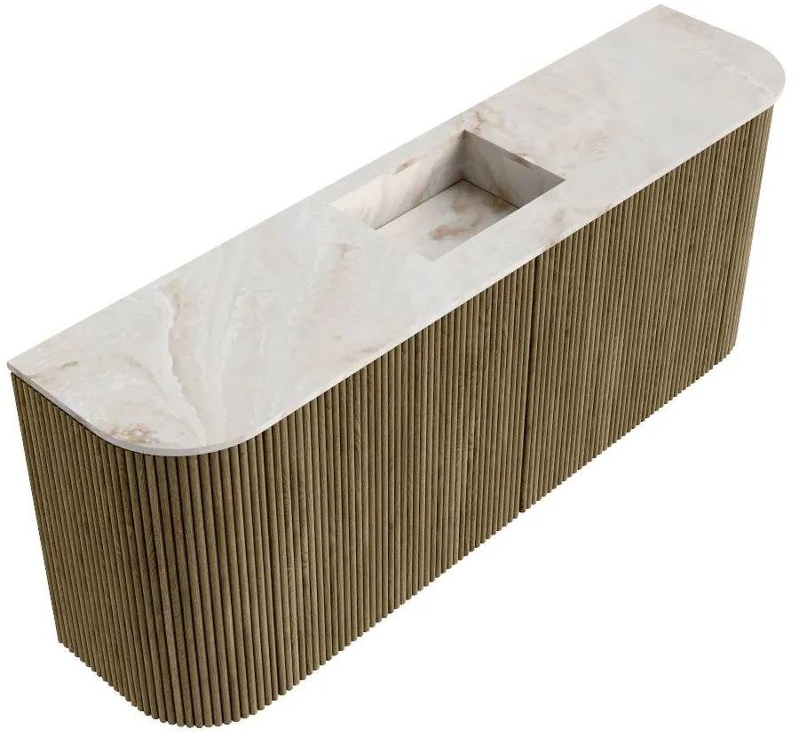Mondiaz Joya DLux 105cm toiletmeubel ronding links/rechts dusk met wastafel faye midden zonder kraangat frappe