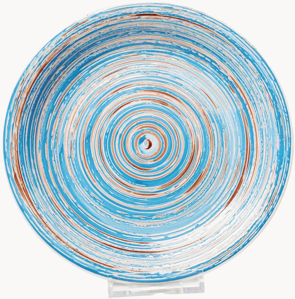 Handgemaakt dinerborden Swirl, 6-delig
