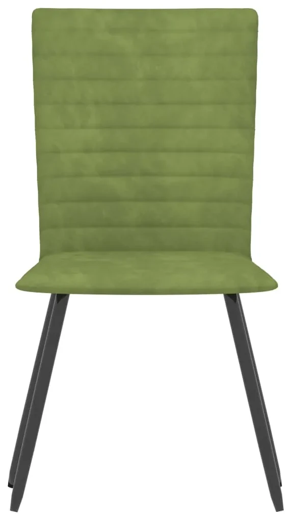 vidaXL Eetkamerstoelen 2 st fluweel groen
