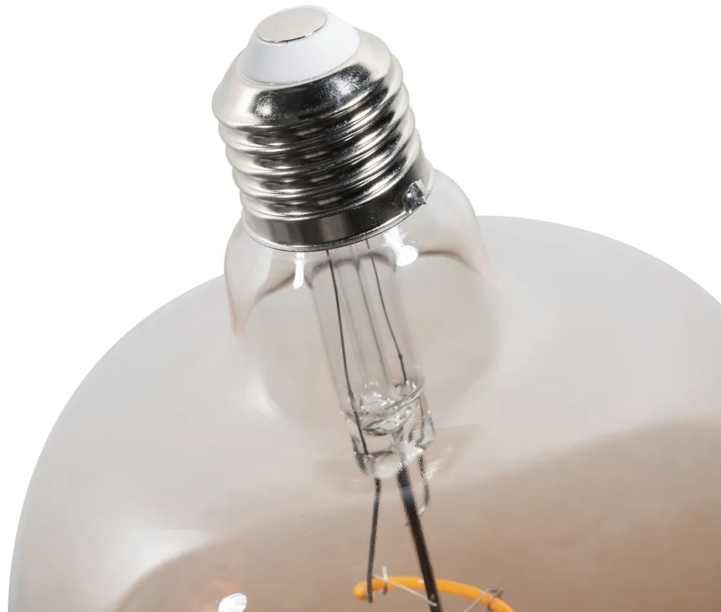 Set van 5 E27 dimbare LED lampen G140 bruin 4,9W 110 lm 1800K