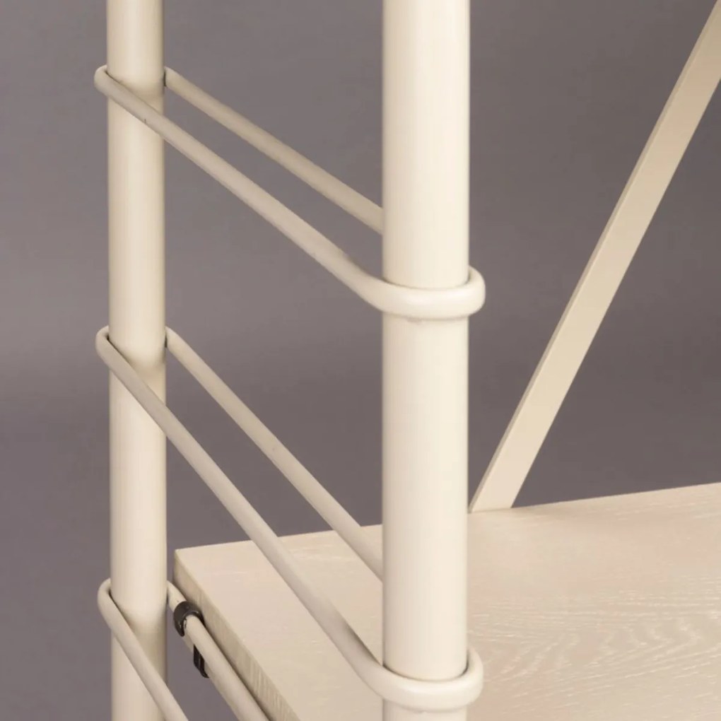 Dutchbone Iron Beige Stellingkast Verstelbare Planken - 90x36x180cm.