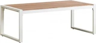 Rectangulaire 110x55 Cm Aluminium Lipov Tuintafel Gardenia Wit - Sklum
