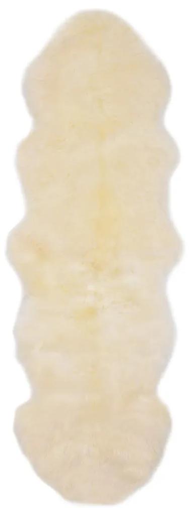 Medina Vloerkleed 60x180 cm schapenvacht wit