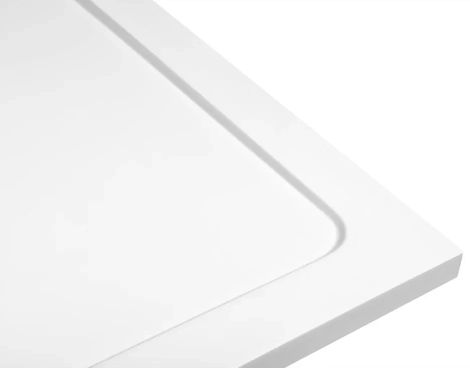Aqualine Tecmi vierkante douchebak 80x80cm wit