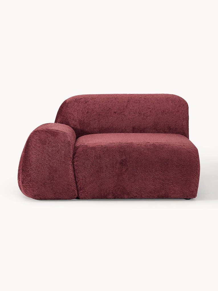 Hoekmodule Wolke van teddy-bouclé