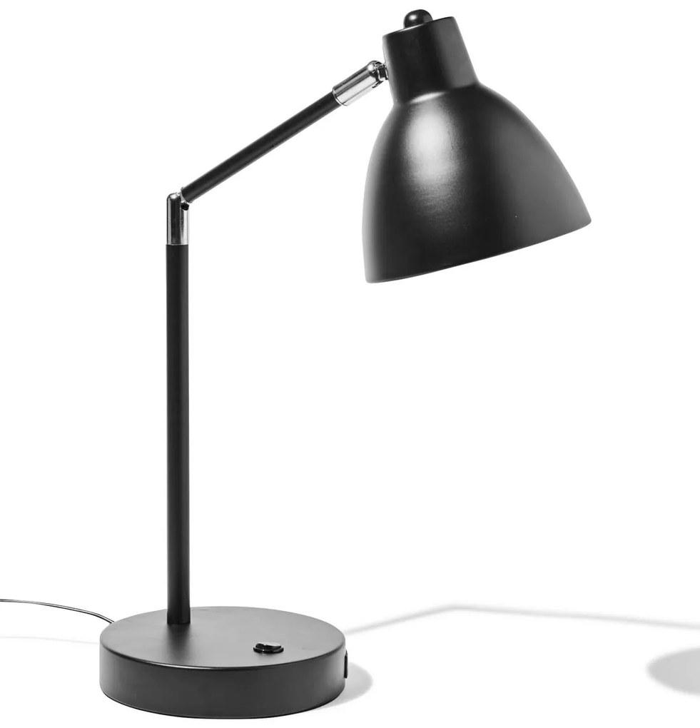 HEMA Bureaulamp Met USB Poort Zwart