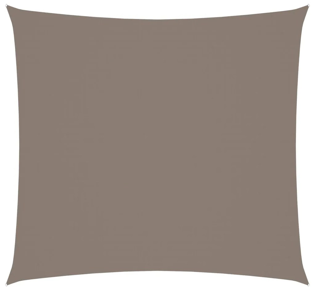 vidaXL Zonnescherm vierkant 3,6x3,6 m oxford stof taupe