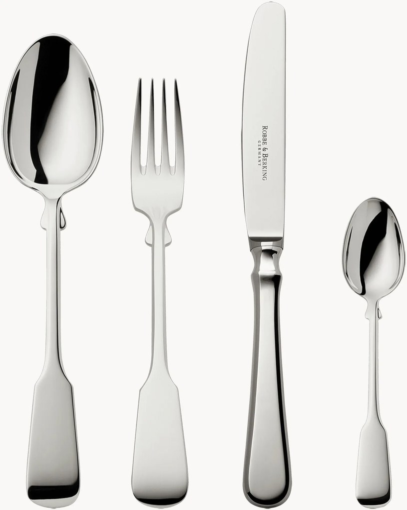 Handgemaakt hoogglans bestekset Spaten, in verschillende setgroottes