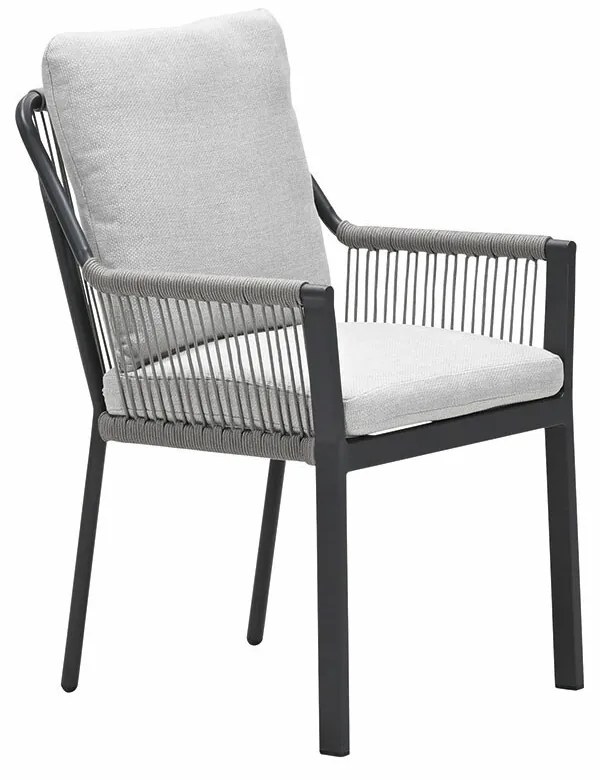 Garden Impressions Stevie tuinset 5-delig taupe - Tulli tuintafel 180x115 cm - light teak vironwood