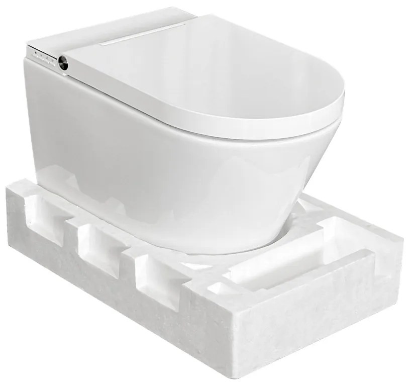 Clou Clever douche wc met turboflush en softclose zitting wit glans
