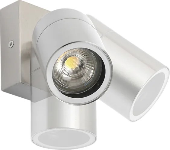 Buitenwandlamp staal IP44 draai- en kantelbaar - Solo