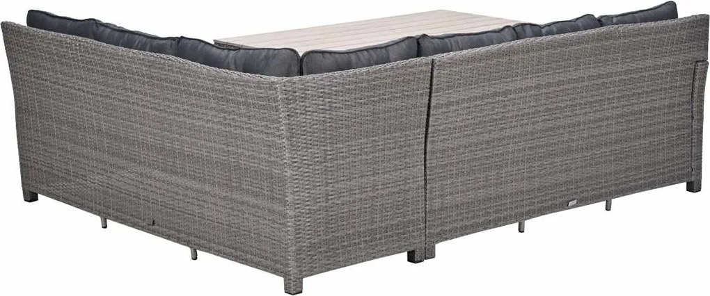 Garden Impressions Jaru lounge dining set 5-delig rechts - light teak vironwood