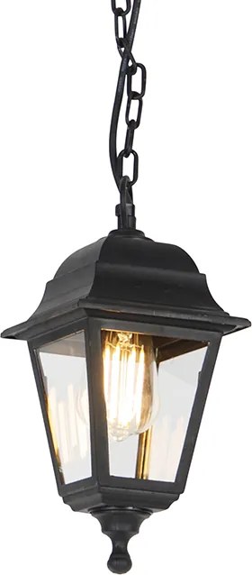 Klassieke buiten hanglamp zwart IP44 - Capital