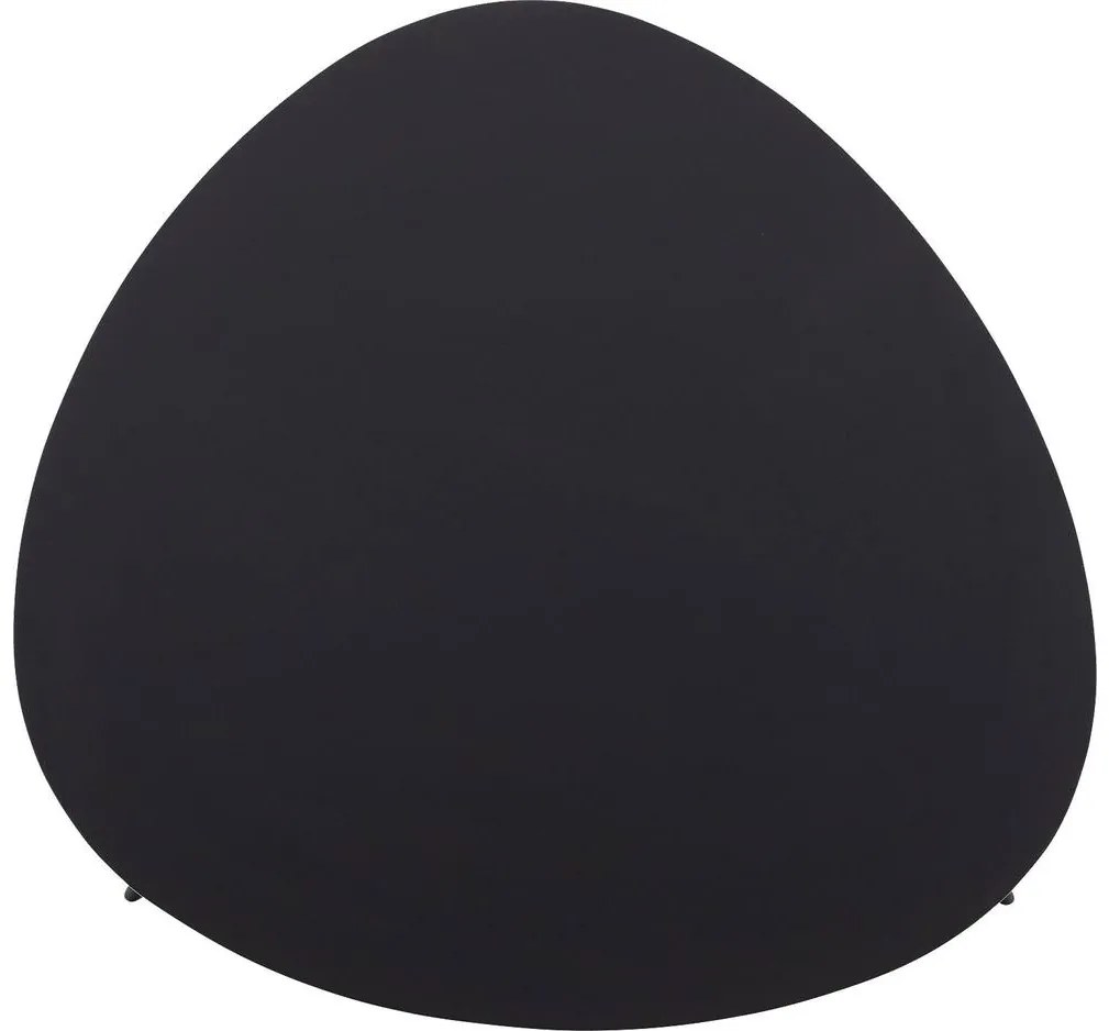 Goossens Salontafel Olivia organisch, metaal zwart, modern design, 73 x 35 x 73 cm