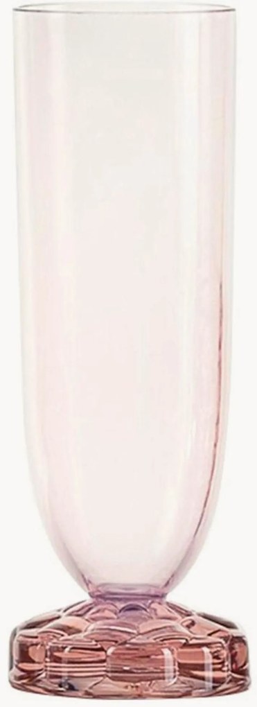 Champagneglazen Jellies met structuurpatroon, 4-delig