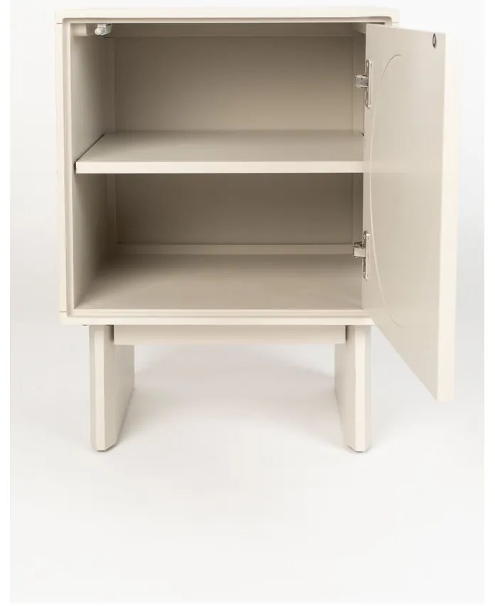 Zuiver Twin Design Nachtkastje Beige - 44x40x59cm.
