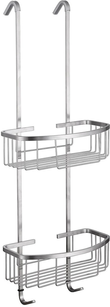 Saqu Norm hangend doucherek 25x15,5x80cm geborsteld staal