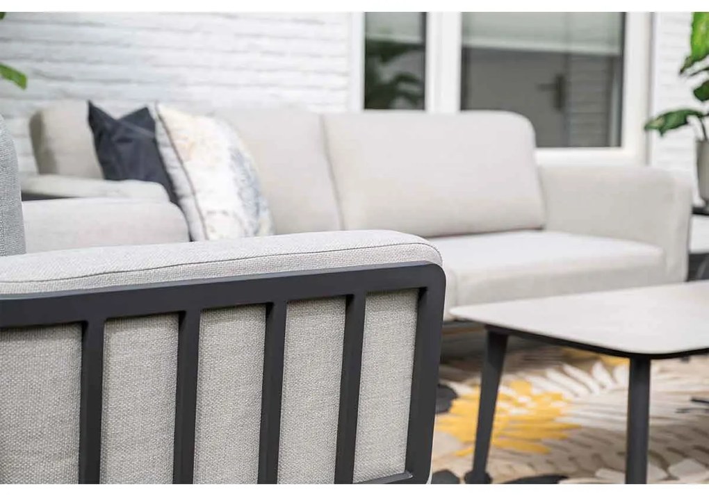 Garden Impressions Sentosa loungeset 4-delig - donker grijs