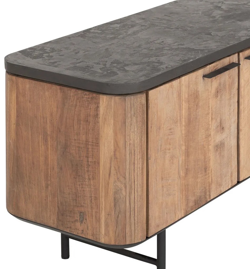 DTP Home Soho Teak Tv-meubel Met Mortex 190 Cm - 190x40x60cm.