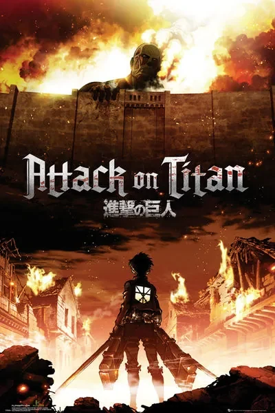 Poster Attack on Titan (Shingeki no kyojin) - Key Art