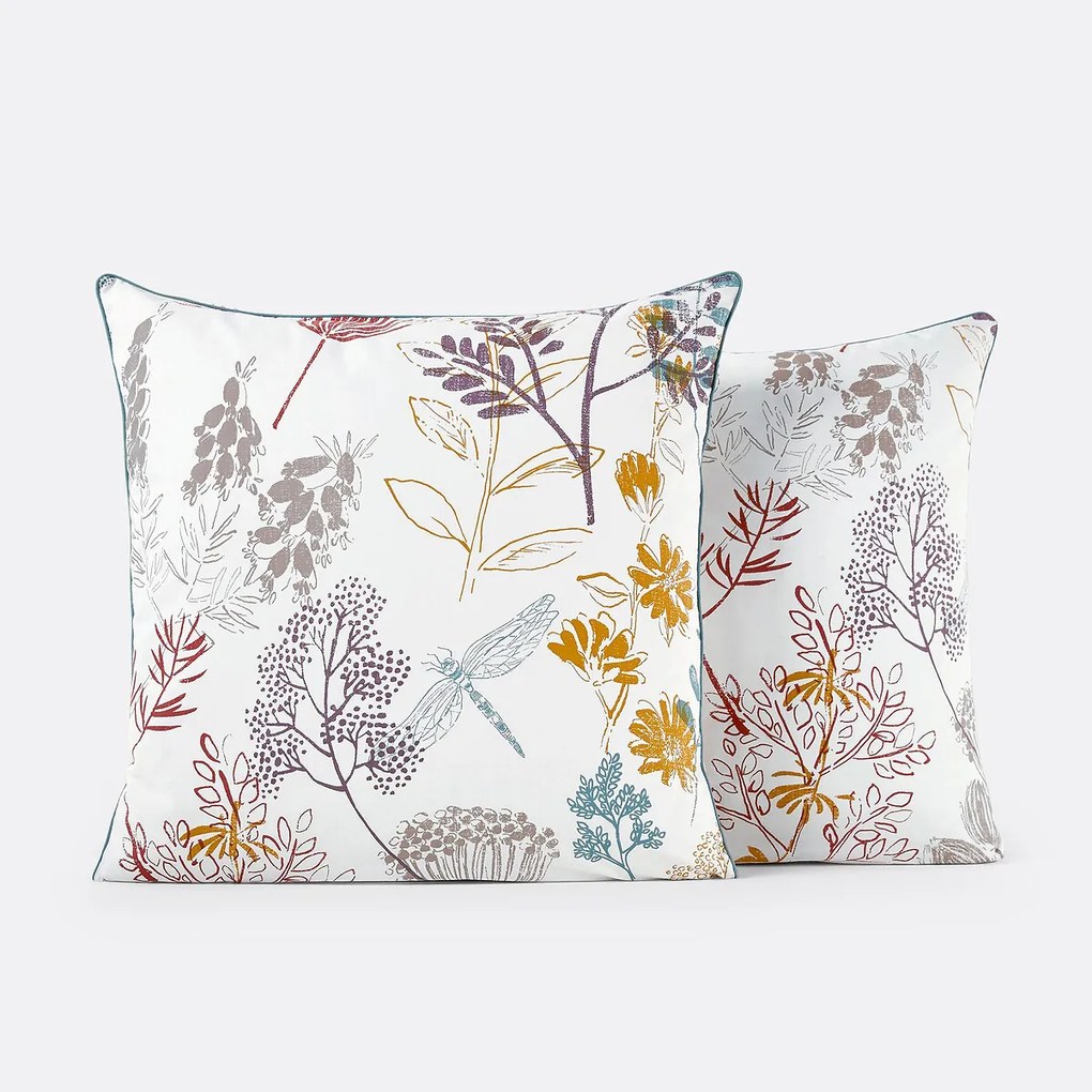 Kussensloop in perkalkatoen, Botanique