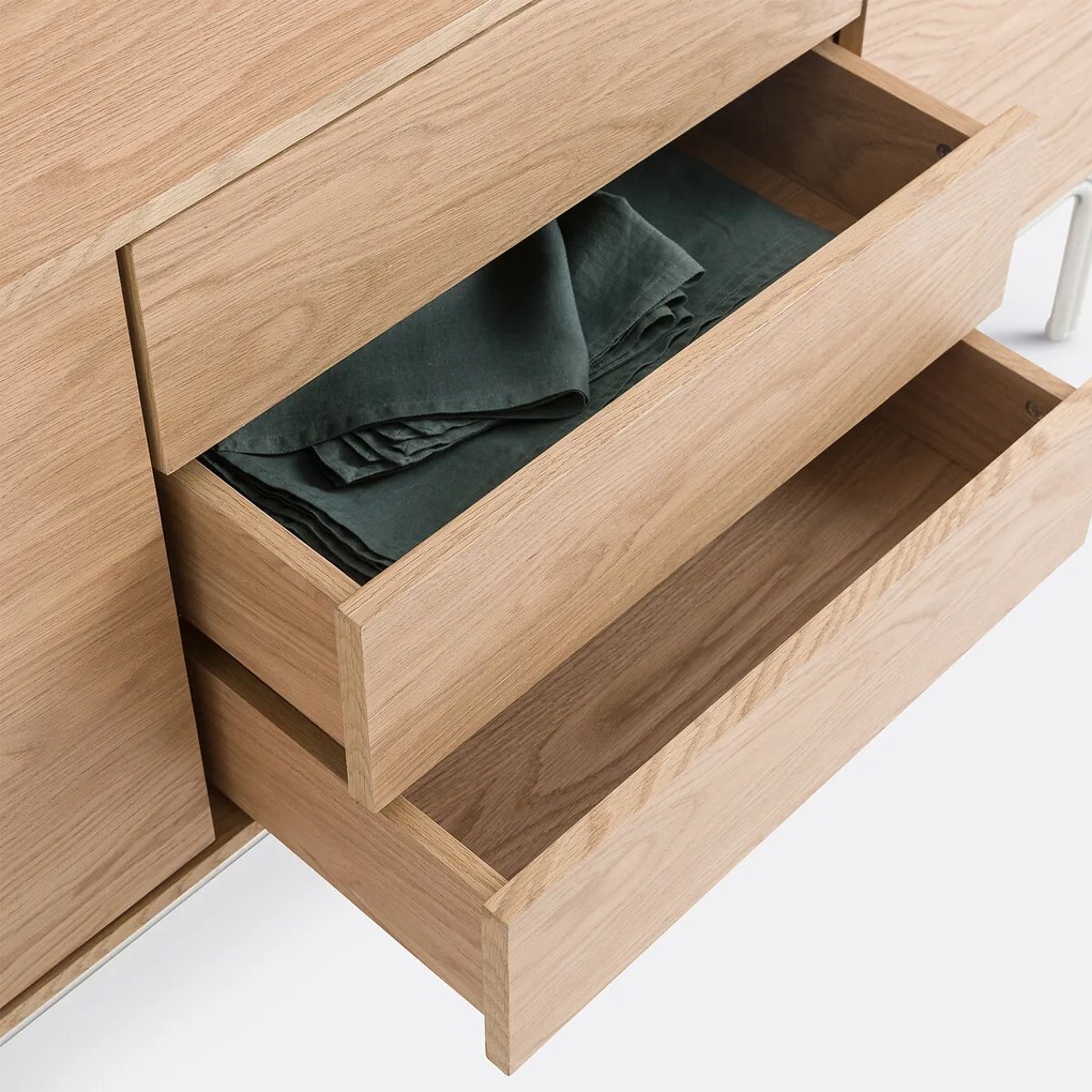 2-deurs dressoir, 3 laden, Pielo