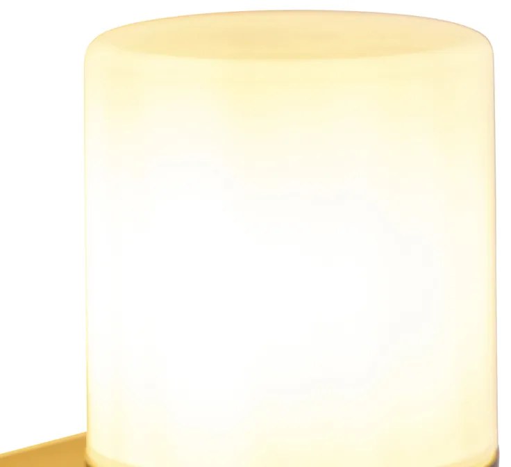 Moderne buiten wandlamp zwart met opaal kap IP44 - Odense Modern E27 IP44 Buitenverlichting rond