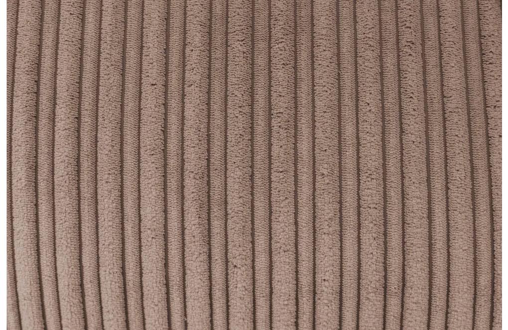 Goossens Bank Ravenia bruin, stof, 2,5-zits, stijlvol landelijk met ligelement links
