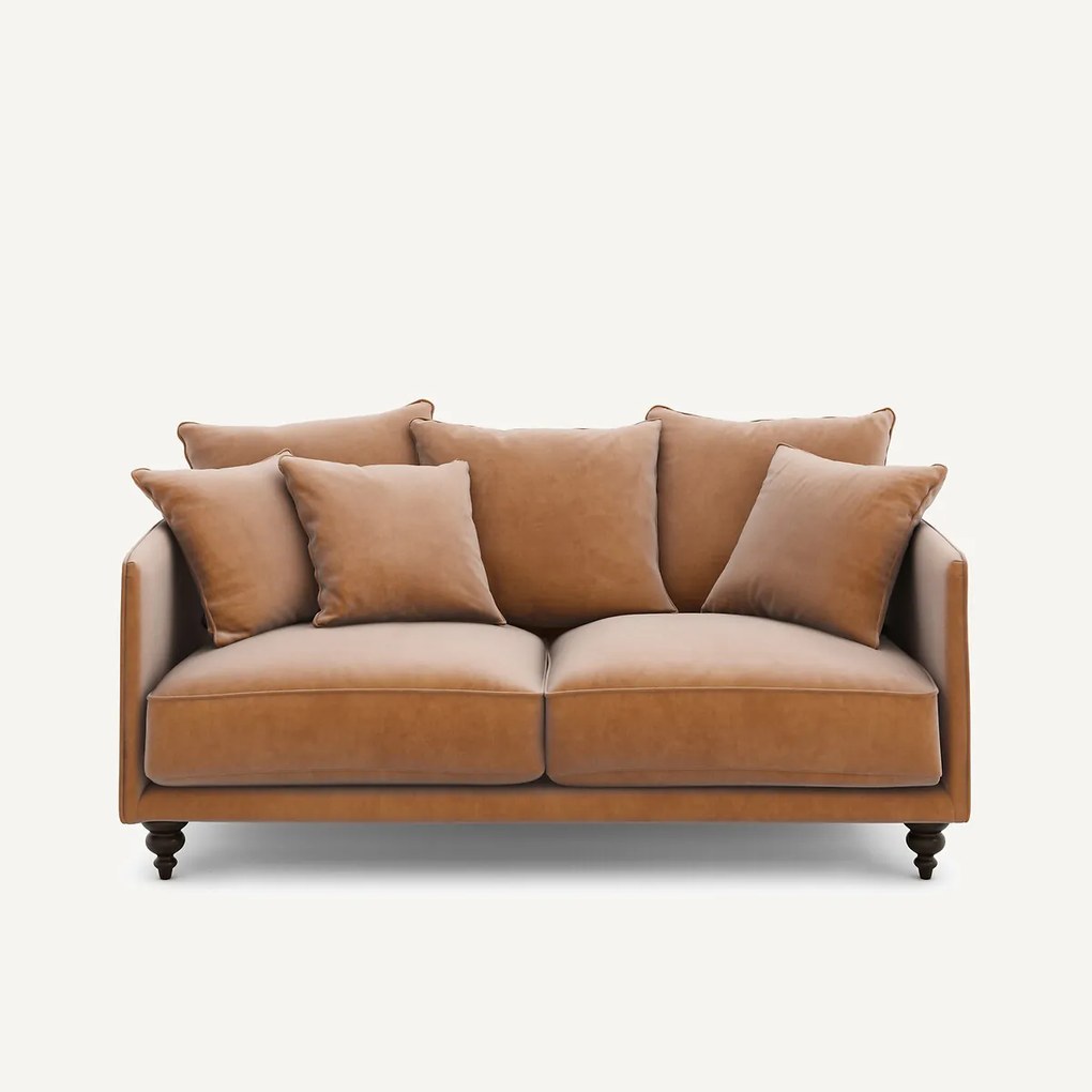 3-zits compacte fluwelen zetel, Lazare