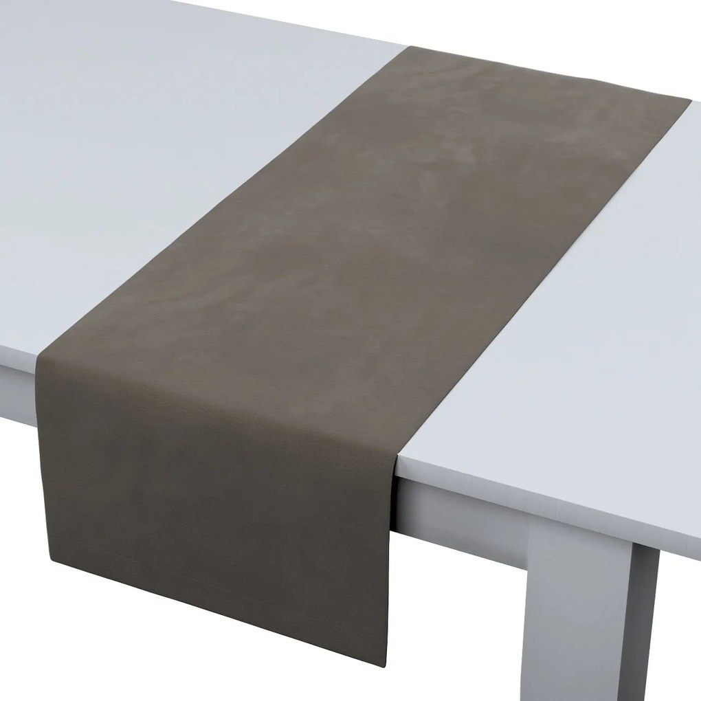 Dekoria Rechthoekige tafelloper, grijs-beige, 40 x 130 cm