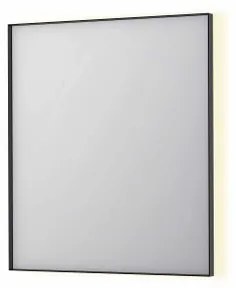 INK SP32 spiegel - 70x4x80cm rechthoek in stalen kader incl indir LED - verwarming - color changing - dimbaar en schakelaar - geborsteld metal black 8410035