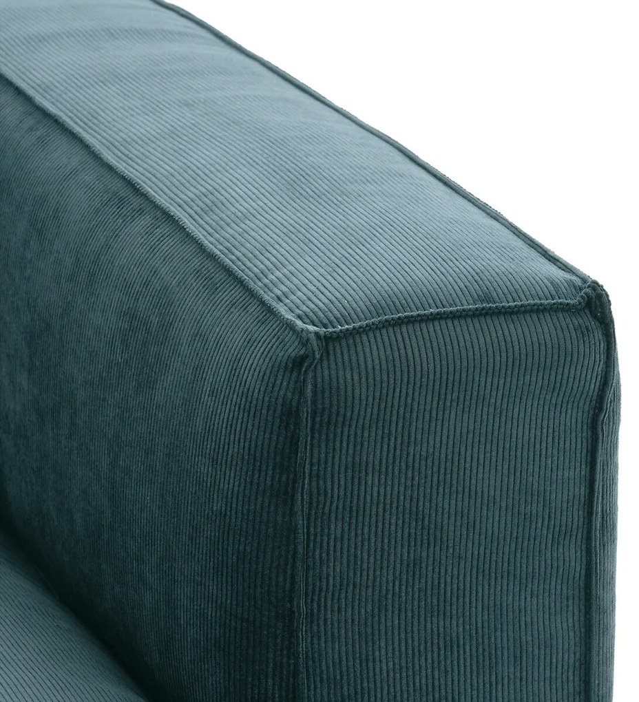 Omvormbare longchair geribd fluweel, Seven