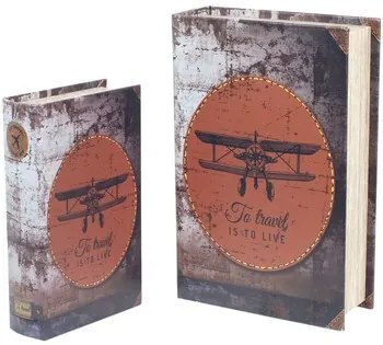Trunks, opbergdozen Multicolour Signes Grimalt  2U Retro Boekenboxen Voor Vliegtuigen