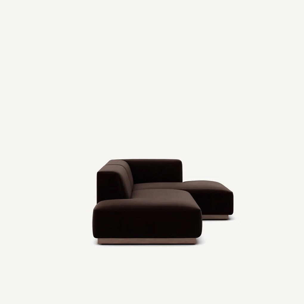 Rechter hoekbank in fluweel, Jacopo