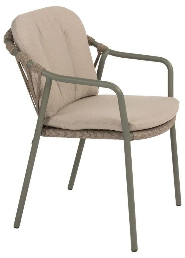 Taste by 4 Seasons Manitoba stapelbare tuinstoel olijfgroen SALE  Tuinstoel    taupe weerbestendig