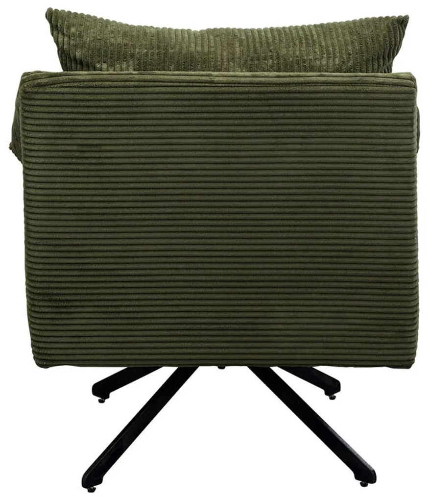 Kare Design Milo Draaibare Fauteuil Corduroy Groen