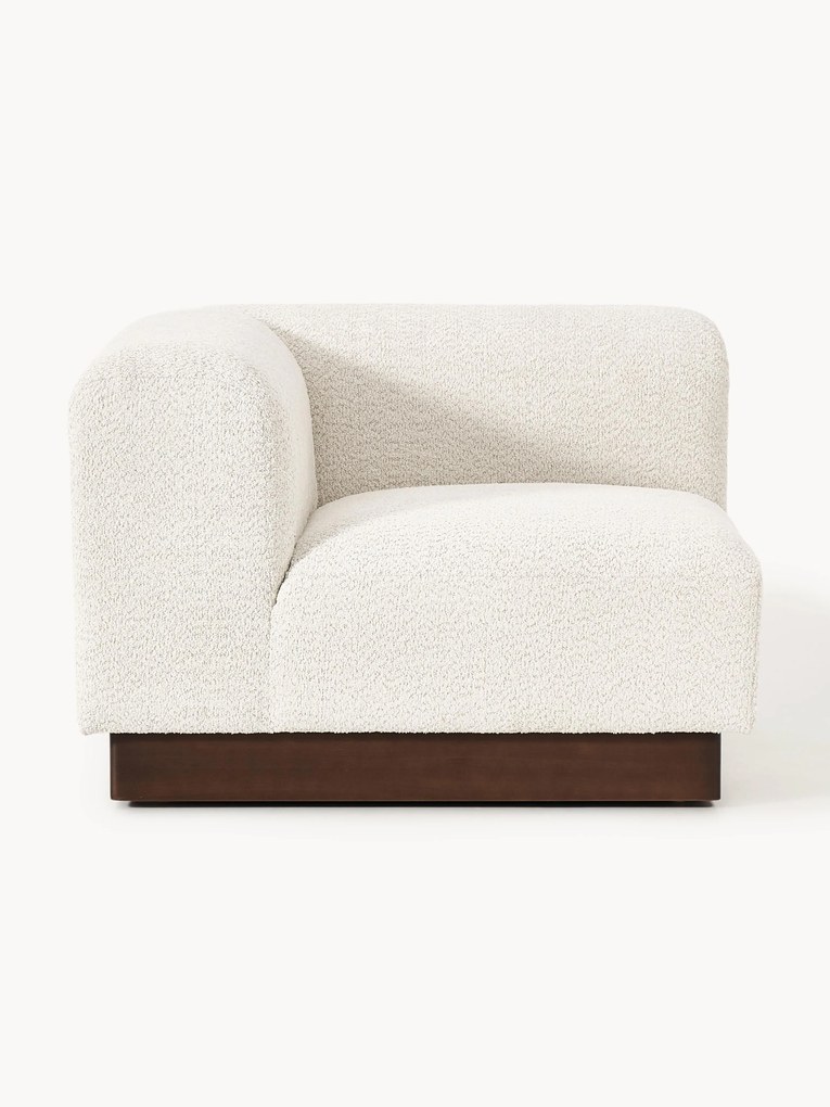 Hoekmodule Natalie van teddy-bouclé