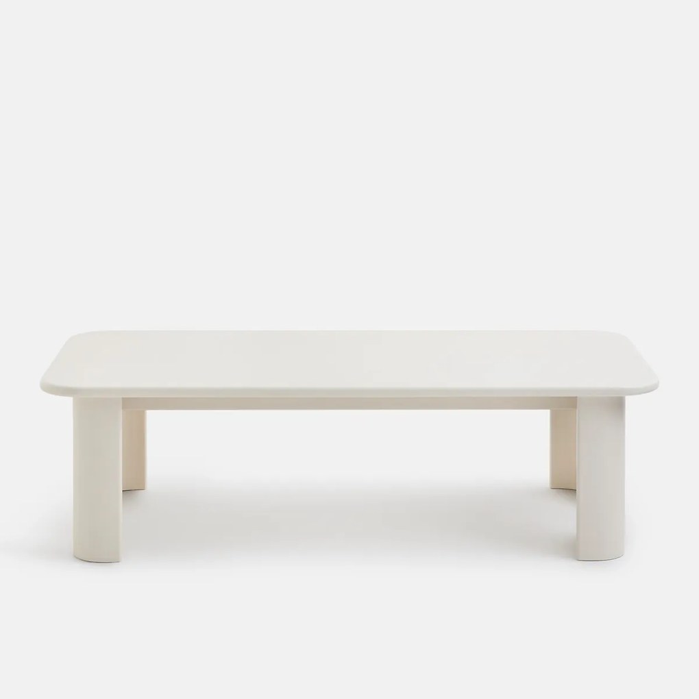 Salontafel met gebeeldhouwde poten, lengte 130 cm, MORTI