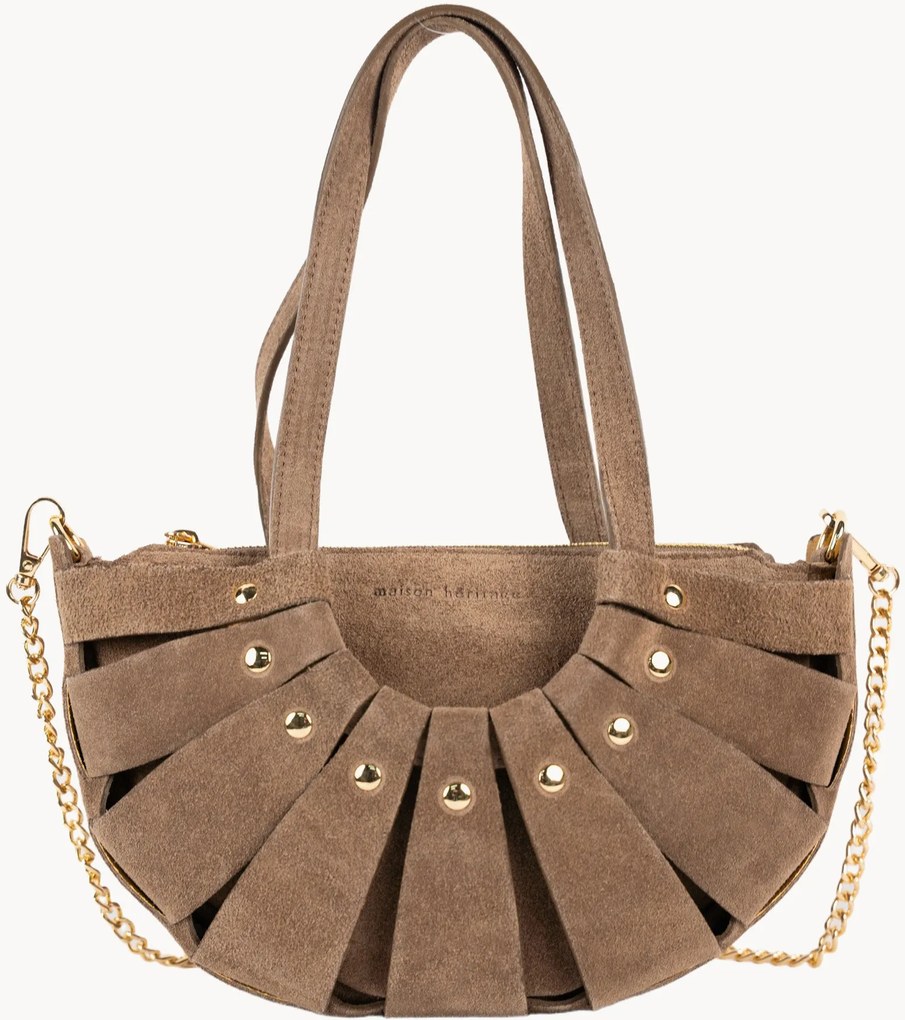 Handgemaakte suède handtas Mini