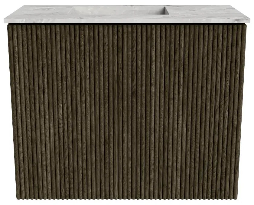 Mondiaz Joya DLux 50cm toiletmeubel shadow met wastafel faye links 1 kraangat glace