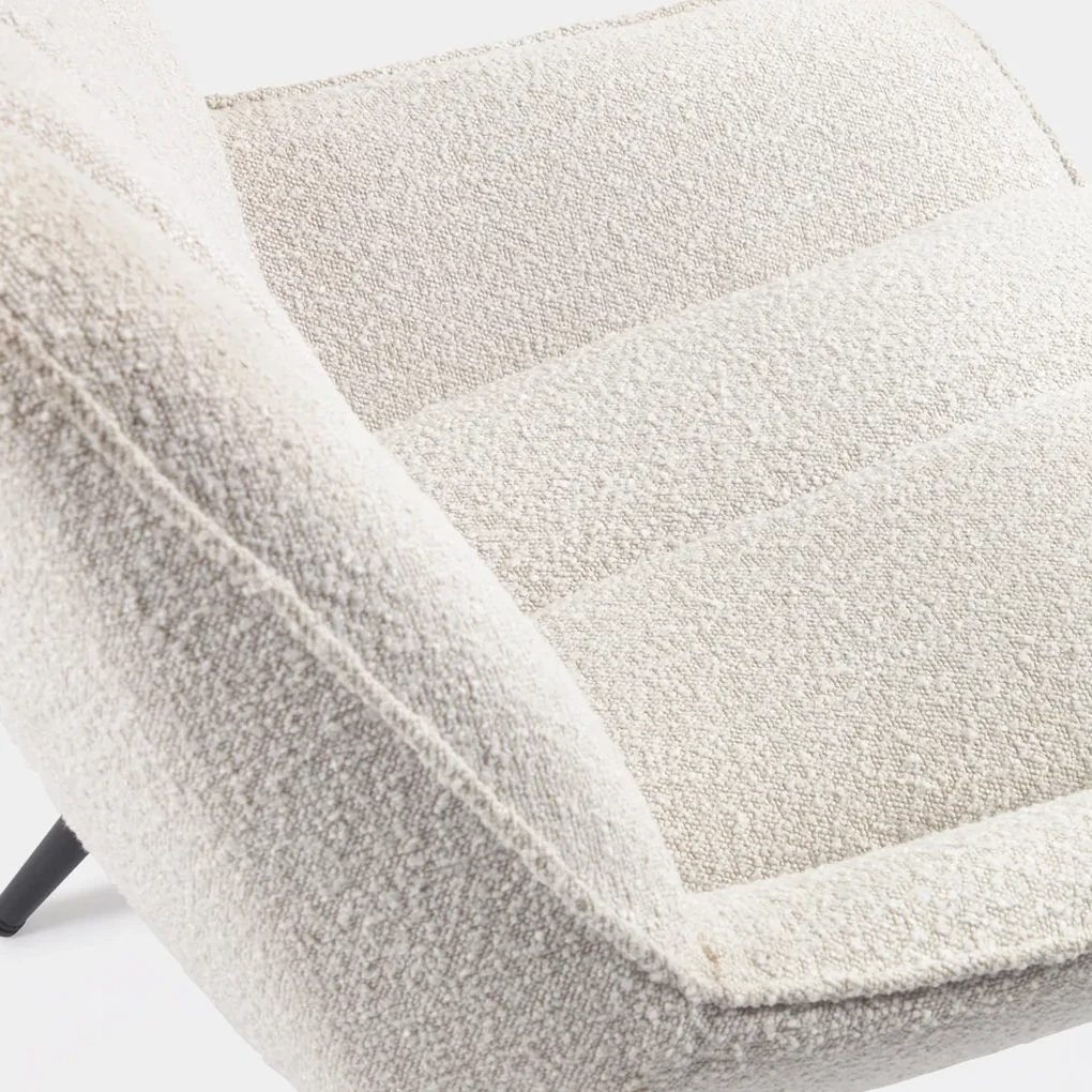 Kave Home Marlina Witte Boucle Fauteuil