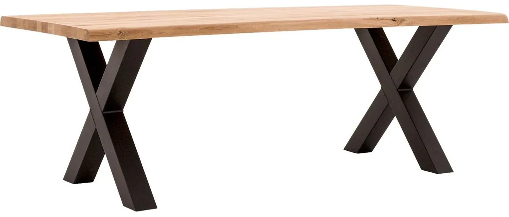 Goossens Eettafel Blade, Boomstamblad 260 x 100 cm 5 cm dik