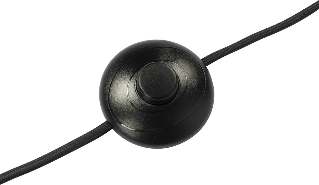 Smart vloerlamp zwart verstelbaar incl. 3 Wifi P45 - Mesh