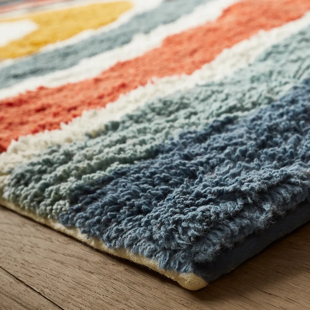 Vloerkleed voor kinderen in bio katoen, groot model, Niji