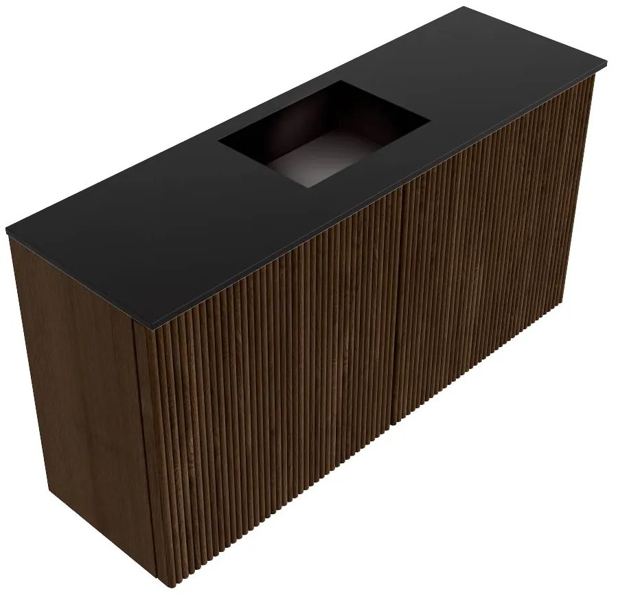 Mondiaz Joya 80cm toiletmeubel walnut met wastafel faye midden 1 kraangat urban