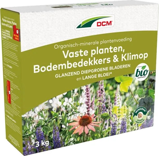 DCM meststof voor vaste planten, bodembedekkers &amp; klimop - 3 kg - voor 40 m2 - Bio