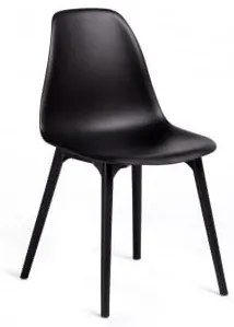 Set Van 4 Eetkamerstoelen Van Polypropyleen Scand Zwart - Sklum