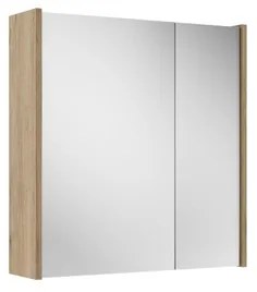 Adema Spiegelkast - 60x63x16cm - inclusief zijpanelen - Eiken SW1212815/SW812072